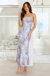 Hot Swoon Maxi Dress Blue