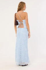 Luck & Trouble Nala Maxi Skirt Blue