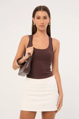 Perfect Stranger Menorca Mini Skirt White