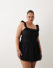 Esmée Curve mini beach dress in black