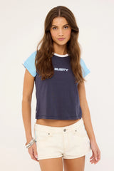 Rusty Flip Mommy Low Rise Micro Mini Shorts White