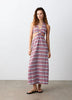 Mango Teen halterneck cut-out maxi dress in zigzag print