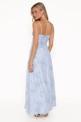 Houston Maxi Dress - Blue Floral
