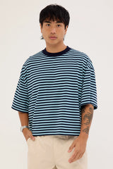 Lioness Bloom Short Sleeve Navy Sea Stripe