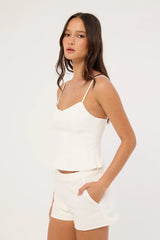 Perfect Stranger Lula Low Rise Shorts White