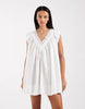 Free People sundazed smock mini dress in sugar swizzle