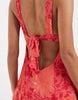 Free People Heat of the Moment floral mini dress in tart berry combo