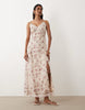 Miss Selfridge chiffon maxi dress in floral print