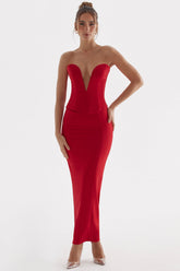 red rose maxi skirt