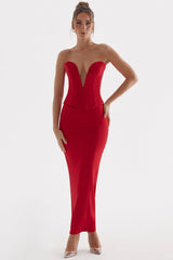 red rose maxi skirt
