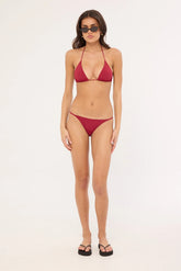 L&t Lush Bikini Bottom Burgundy