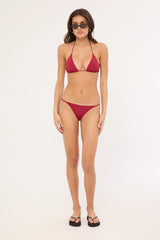 L&t Lush Bikini Bottom Burgundy
