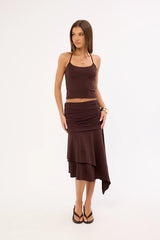 Feners Gresca Halter Top Chocolat Moka