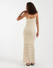 Vero Moda crochet knit cami maxi dress in orange