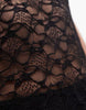 Noisy May cap sleeve maxi dress with asymmetric hem in black lace