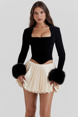 black velvet corset