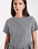 ONLY v-waist detail mini dress in black gingham