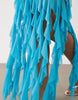 Kaiia exclusive textured mesh strapless ruffle hem maxi dress in turquoise