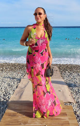 Katia Maxi Dress ~ Tropic Nights Mesh