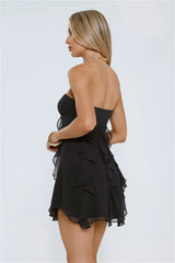 Imagine It Strapless Mini Dress Black
