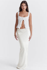 white broderie anglaise top