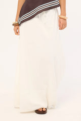 Luck & Trouble Estelle Maxi Skirt White