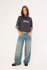 Neovision Grime Relaxed Fit Baby Tee Washed Black