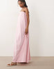 bandeau maxi dress in pink