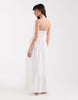 AWARE boho bandeau maxi dress in white