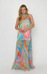 Dalia Maxi Dress ~ Colorful Canvas