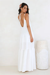 Diamond Affair Maxi Dress White