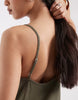 JJXX linen blend mini dress in khaki green
