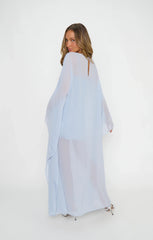 Olsen Maxi Dress ~ Steel Blue Chiffon