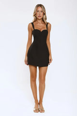 VIP Luxe Mini Dress Black