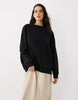 hybrid sweater dress in monochrome