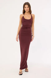 Sndys The Label Ash Tank Dress Cabernet