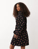 Miss Selfridge scoop neck mini day dress in floral