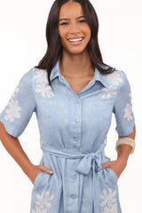 Connie Mini Dress - Blue