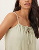 JDY cheesecloth sleeveless tie front maxi dress in sage green