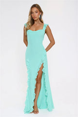 All Night Affair Maxi Dress Turquoise