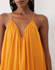 Mango flowy maxi dress in bright orange