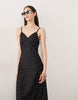 Esmée maxi beach dress in black polka dot