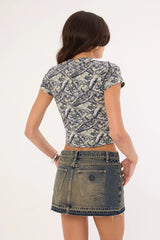 Von Dutch Von Dutch Camo Baby Tee Green VD Camo
