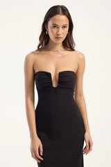 Perfect Stranger Alba Strapless Maxi Dress Black
