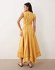 ARRANGE linear cutwork maxi dress in orange