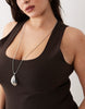 Curve scoop neck maxi dress in chocolate