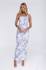 It Girl Moves Halter Maxi Dress White