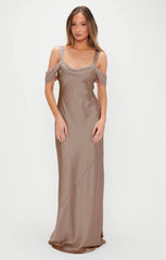 Bella Maxi Dress ~ Dune Luxe Satin