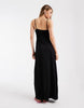 ONLY bust detail maxi cami dress in black