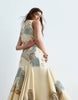 ARRANGE drop waist floral embroidered maxi dress in buttermilk
